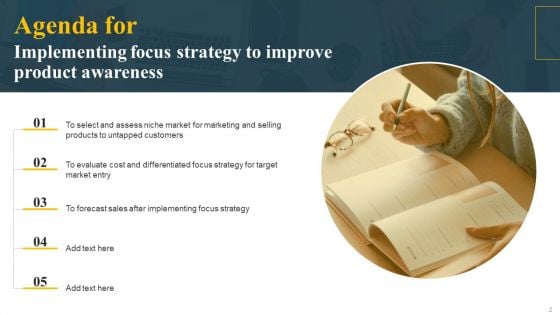 Implementing Focus Strategy To Improve Product Awareness Ppt PowerPoint Presentation Complete Deck With Slides