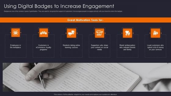 Implementing Gamification Marketing Plan To Increase Conversions Using Digital Badges To Increase Formats PDF