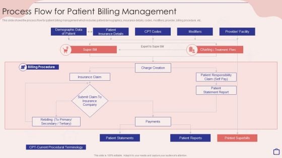 Implementing Integrated Software Process Flow For Patient Billing Management Infographics PDF