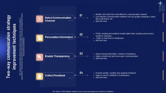 Implementing Internal Marketing Two Way Communication Strategy Improvement Information PDF