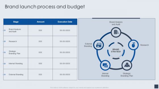 Implementing Marketing Mix Strategy To Enhance Overall Performance Brand Launch Process And Budget Demonstration PDF