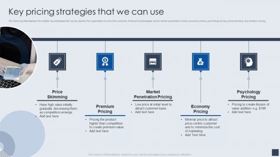 Implementing Marketing Mix Strategy To Enhance Overall Performance Key Pricing Strategies That We Can Use Information PDF