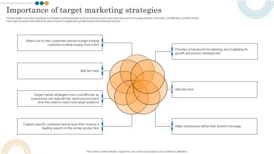 Implementing Marketing Strategies Importance Of Target Marketing Strategies Mockup PDF