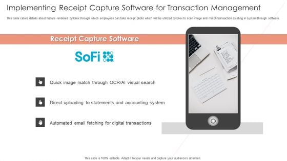 Implementing Receipt Capture Software For Transaction Management Formats PDF