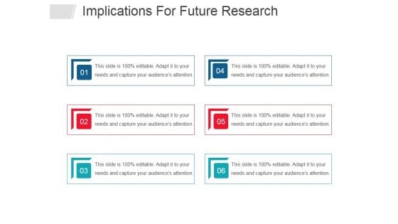 Implications For Future Research Ppt PowerPoint Presentation Ideas Show Implications For Future Research Ppt PowerPoint Presentation Ideas Show