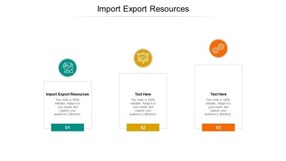 Import Export Resources Ppt PowerPoint Presentation Gallery Graphics Template Cpb Pdf