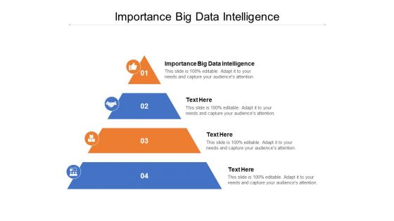Importance Big Data Intelligence Ppt PowerPoint Presentation Infographics Smartart Cpb