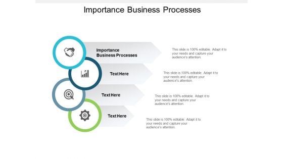 Importance Business Processes Ppt PowerPoint Presentation Outline Gridlines Cpb