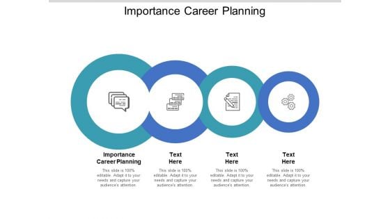 Importance Career Planning Ppt PowerPoint Presentation Inspiration