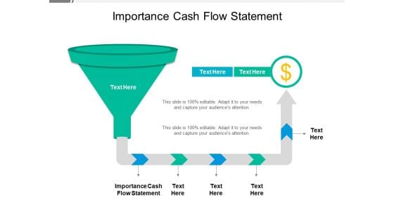 Importance Cash Flow Statement Ppt PowerPoint Presentation Infographic Template Slides Cpb