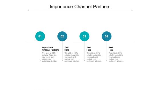Importance Channel Partners Ppt PowerPoint Presentation Summary Pictures Cpb Importance Channel Partners Ppt PowerPoint Presentation Summary Pictures Cpb