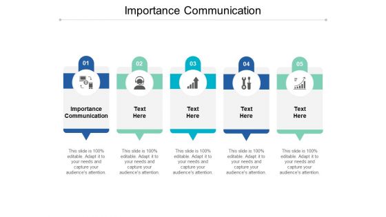 Importance Communication Ppt PowerPoint Presentation Layouts Skills Cpb