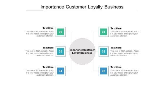 Importance Customer Loyalty Business Ppt PowerPoint Presentation Model File Formats Cpb Pdf