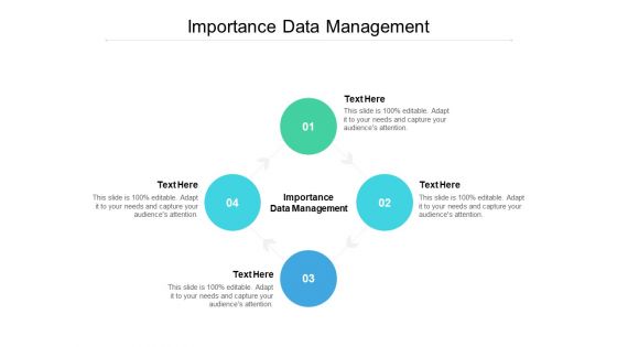 Importance Data Management Ppt PowerPoint Presentation Infographic Template Example File Cpb