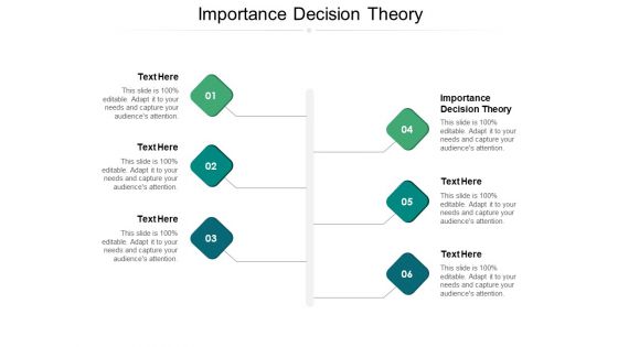 Importance Decision Theory Ppt PowerPoint Presentation Professional Background Image Cpb