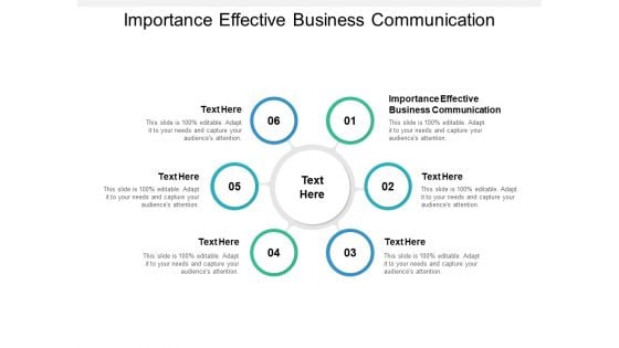 Importance Effective Business Communication Ppt PowerPoint Presentation Pictures Backgrounds Cpb