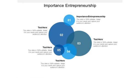 Importance Entrepreneurship Ppt PowerPoint Presentation Styles Skills Cpb