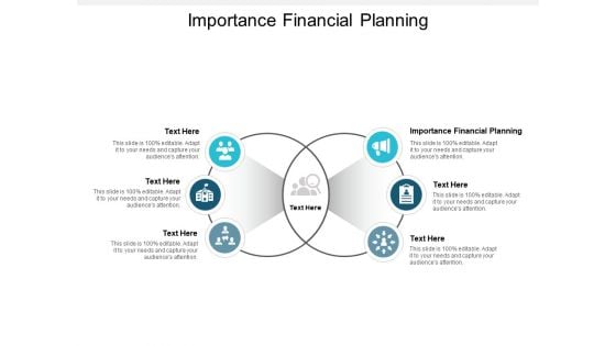 Importance Financial Planning Ppt PowerPoint Presentation Model Background Designs Cpb