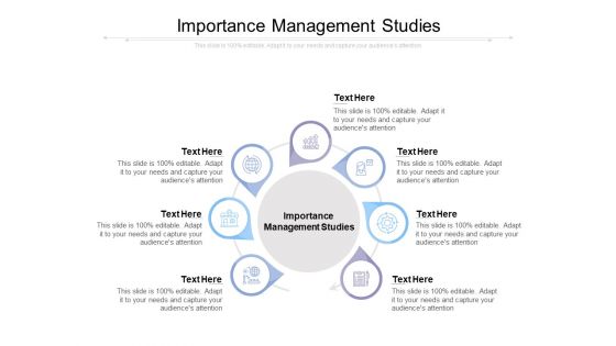 Importance Management Studies Ppt PowerPoint Presentation Professional Layout Cpb