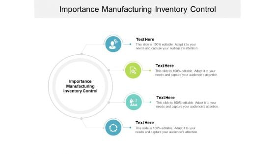 Importance Manufacturing Inventory Control Ppt PowerPoint Presentation Layouts Slides Cpb
