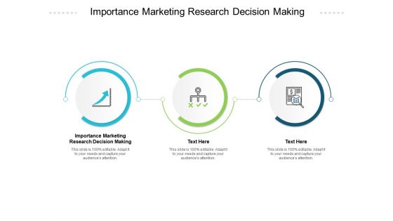 Importance Marketing Research Decision Making Ppt PowerPoint Presentation Outline Design Inspiration Cpb Pdf