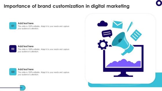 Importance Of Brand Customization In Digital Marketing Diagrams PDF