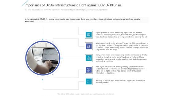 Importance Of Digital Infrastructure To Fight Against Covid 19 Crisis Demonstration PDF