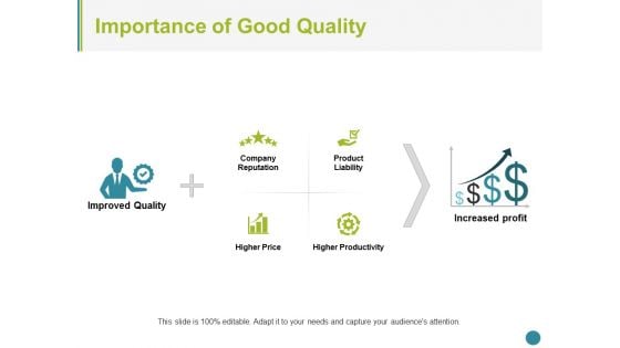 Importance Of Good Quality Ppt PowerPoint Presentation Inspiration Structure Importance Of Good Quality Ppt PowerPoint Presentation Inspiration Structure