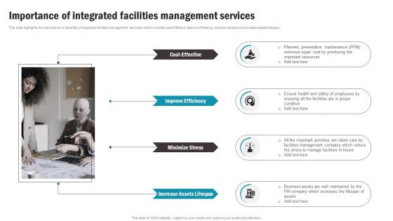 Importance Of Integrated Facilities Management Services Background PDF