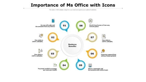 Importance Of Ms Office With Icons Ppt PowerPoint Presentation Slide Importance Of Ms Office With Icons Ppt PowerPoint Presentation Slide