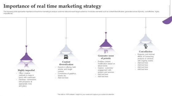 Importance Of Real Time Marketing Strategy Ppt Slides Samples PDF Importance Of Real Time Marketing Strategy Ppt Slides Samples PDF