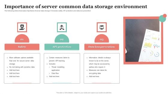 Importance Of Server Common Data Storage Environment Ppt Infographic Template Objects PDF
