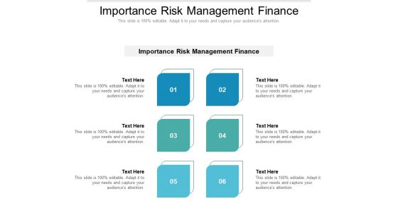Importance Risk Management Finance Ppt PowerPoint Presentation Inspiration Objects Cpb Pdf Importance Risk Management Finance Ppt PowerPoint Presentation Inspiration Objects Cpb Pdf