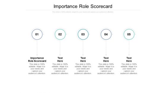 Importance Role Scorecard Ppt PowerPoint Presentation Inspiration Layouts Cpb