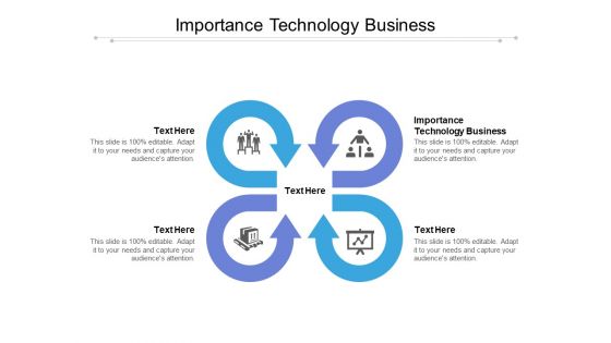 Importance Technology Business Ppt PowerPoint Presentation Infographic Template Slideshow Cpb