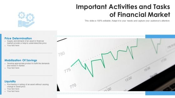 Important Activities And Tasks Of Financial Market Ppt Show Brochure PDF