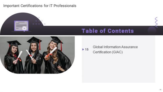 Important Certifications For IT Professionals Ppt PowerPoint Presentation Complete Deck With Slides