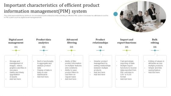 Important Characteristics Of Efficient Product Information Managementpim System Elements PDF