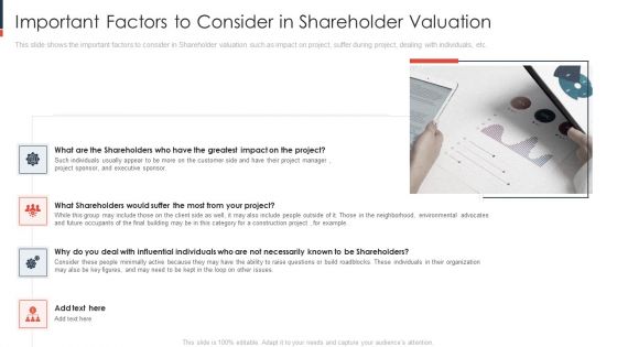 Important Factors To Consider In Shareholder Valuation Microsoft PDF Important Factors To Consider In Shareholder Valuation Microsoft PDF