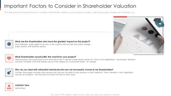 Important Factors To Consider In Shareholder Valuation Microsoft PDF