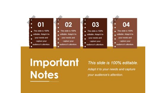 Important Notes Ppt Powerpoint Presentation Icon Outline