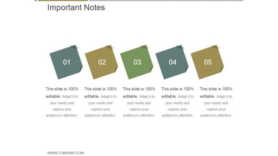 Important Notes Ppt PowerPoint Presentation Icon