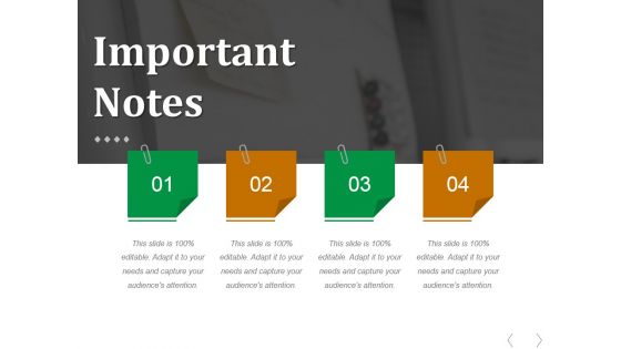 Important Notes Ppt PowerPoint Presentation Infographic Template Tips