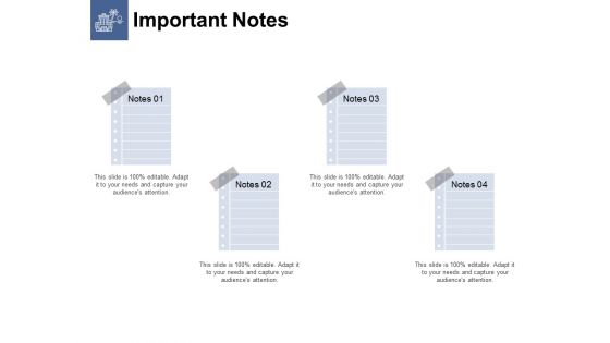 Important Notes Ppt PowerPoint Presentation Inspiration Graphics Tutorials