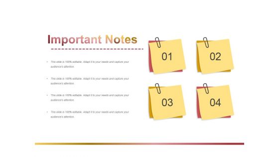 Important Notes Ppt PowerPoint Presentation Outline Visuals