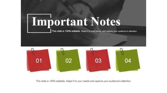 Important Notes Ppt PowerPoint Presentation Portfolio Clipart