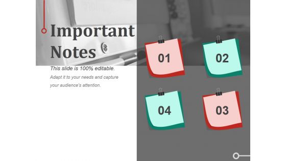 Important Notes Ppt PowerPoint Presentation Professional Format