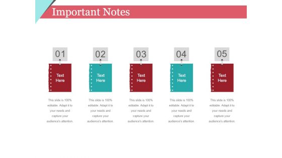 Important Notes Ppt PowerPoint Presentation Slides Design Ideas