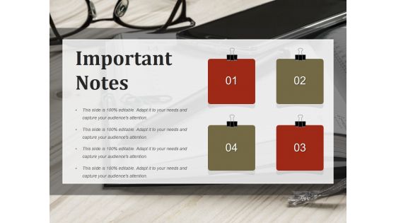 Important Notes Ppt PowerPoint Presentation Summary Background Image