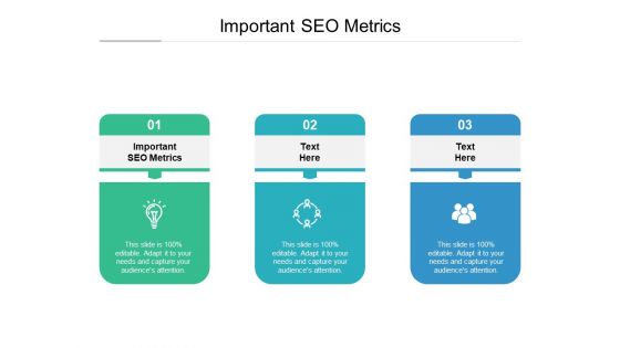 Important SEO Metrics Ppt PowerPoint Presentation Pictures Design Ideas Cpb Pdf